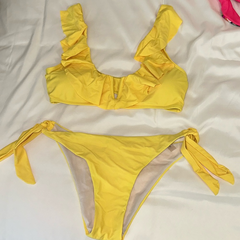 Shein Yellow Bikini Set